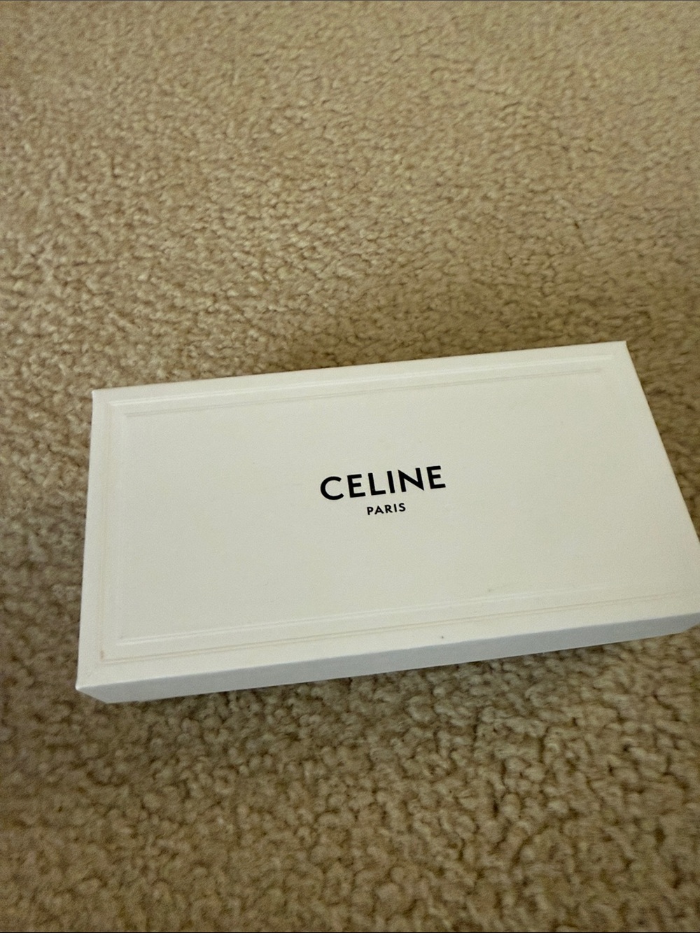 Celine White Box with Black Logo
